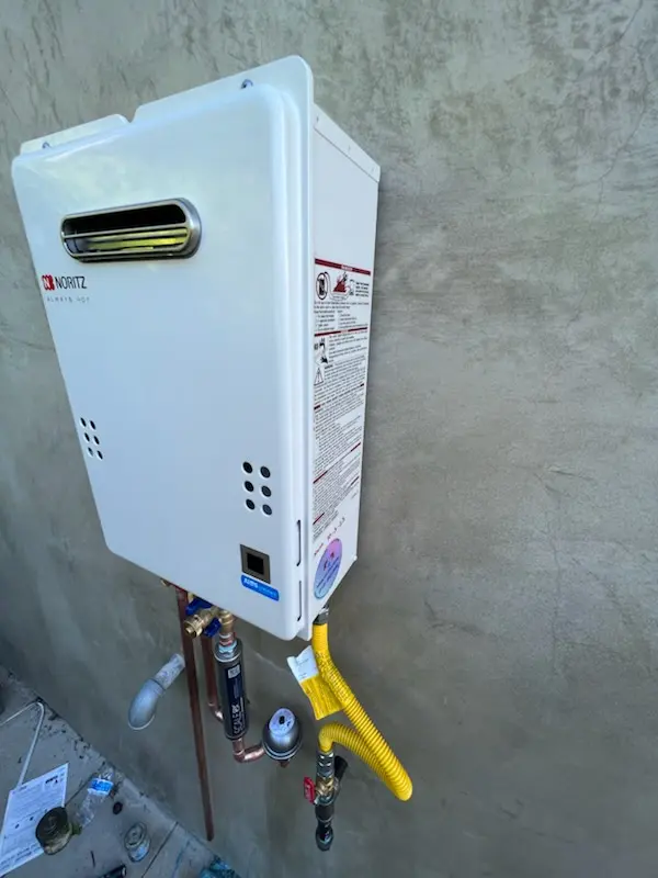 Tankless water heater installation for Grayson homes